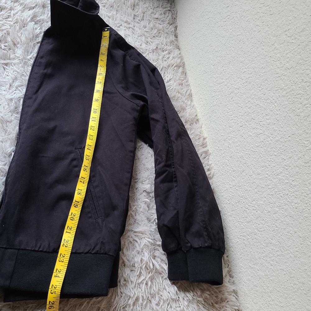ASOS Black Jacket Zipper Closure Men's Size S - Picture 8 of 11